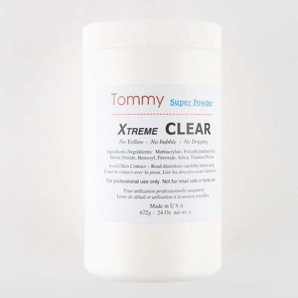 Tommy Acrylic Powder - Xtreme Clear - 24 oz