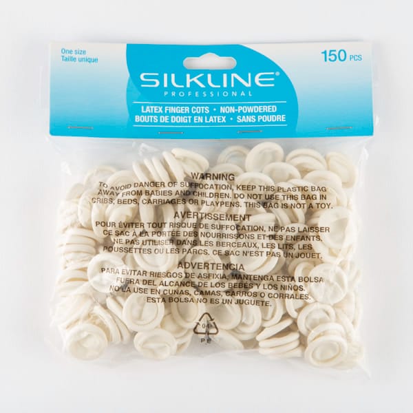 Silkline – Latex Finger Cots – Non Powder (150 Pcs)