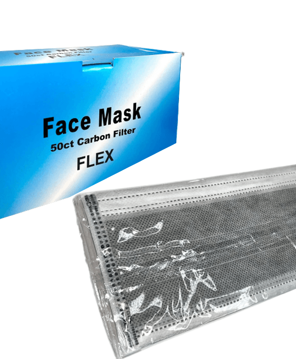 Flex – Carbon Face Mask – GREY (1 Box: 50 Pcs)