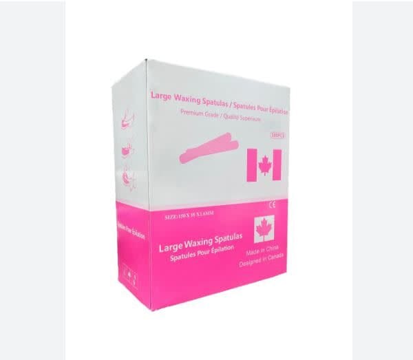 Wood Waxing Stick Size – LARGE – Pink Box (500 Pcs)