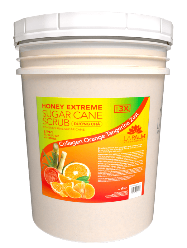 Bucket La Palm Honey Extreme Sugar Cane Scrub Orange Tangerine