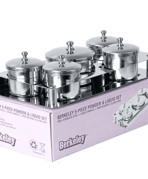 Nail Art 5 Piece Mini Powder & Liquid Set (5 Jars)