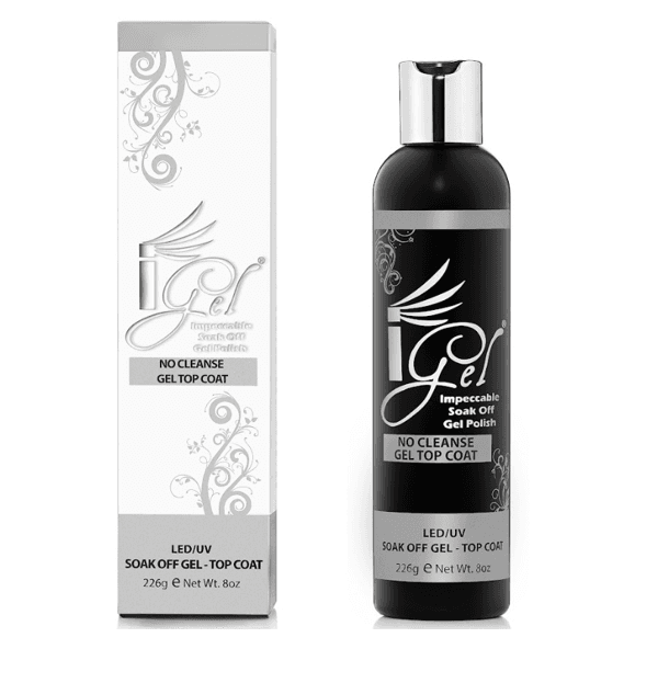Igel Impeccable Soak Off Gel – Top Coat – 8 oz