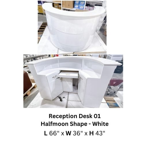 Reception Desk 02 Half Moon Sharp