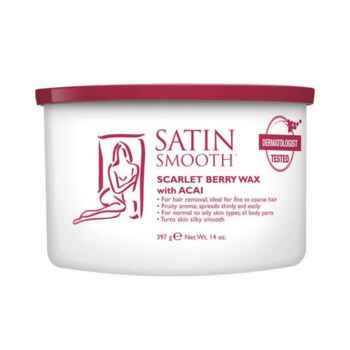 Satin Smooth Scarlet Berry Wax With Acai Wax 14 oz