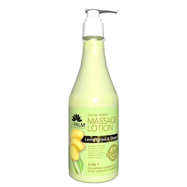 La Palm – Massage Lotion – Lemon Grass & Ginger – 8 oz
