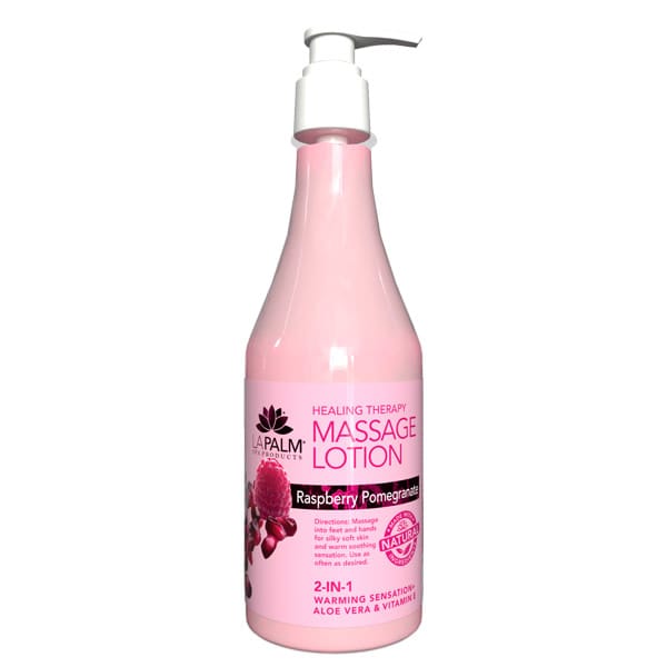 La Palm – Massage Lotion – Raspberry Pomegranate – 8 oz