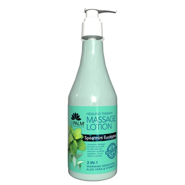 La Palm – Massage Lotion – Spearmint Eucalyptus – 8 oz