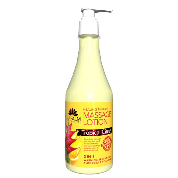 La Palm – Massage Lotion – Tropical Citrus – 8 oz