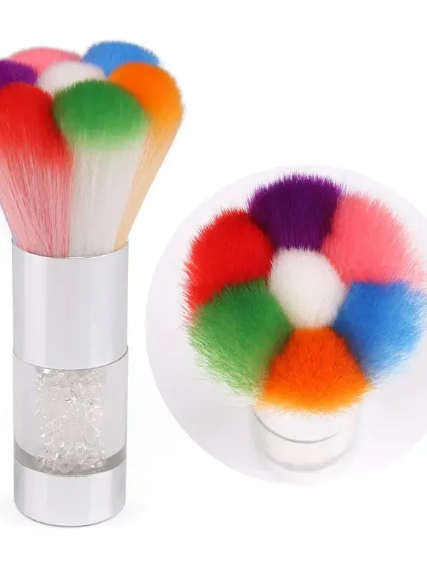 Dust Brush – Rainbow SILVER Handle